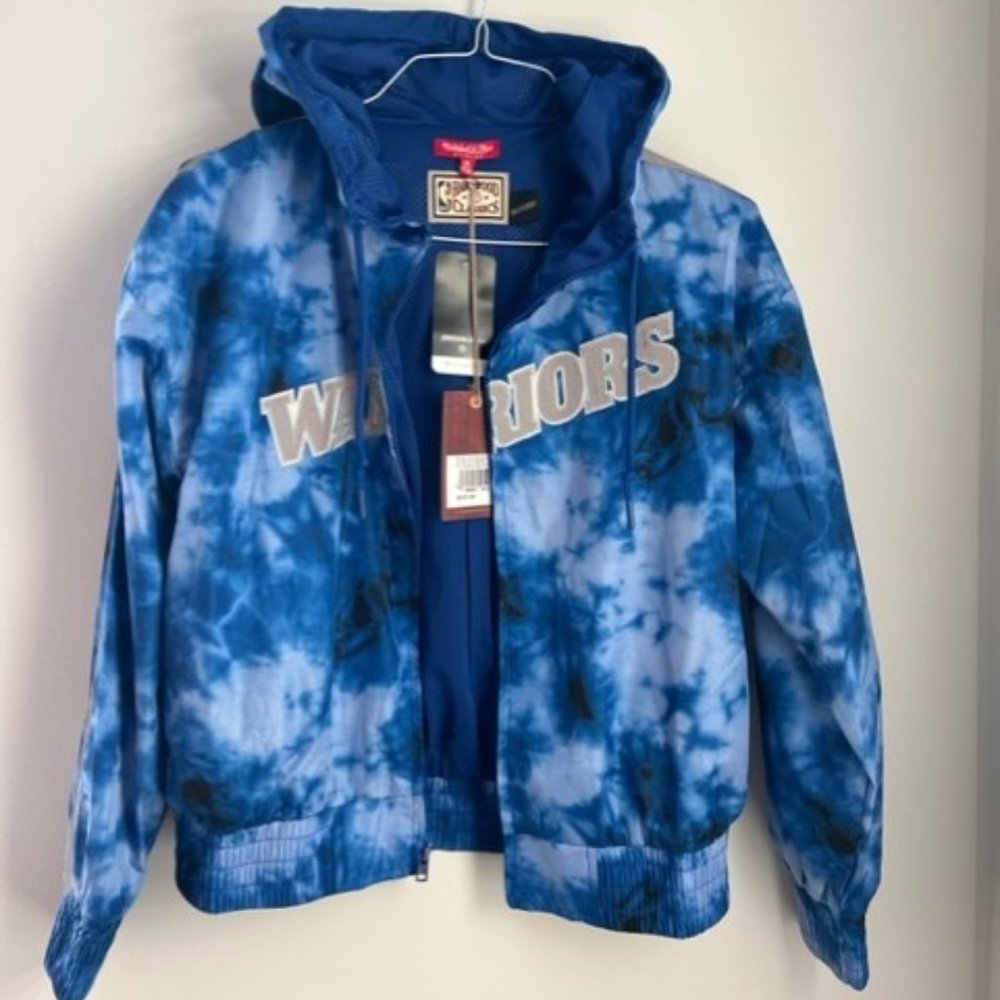 Mitchell & Ness NBA Galaxy Windbreaker Golden State Warriors Women’s (M) - NWT